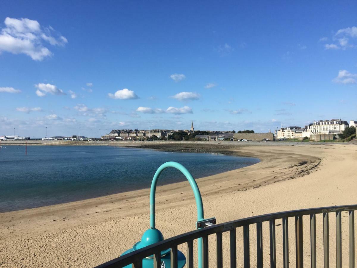 Studio Bord de Plage des Bas Sablons Saint Malo Exterior foto